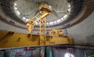 На Курской АЭС-2 завершен монтаж полярного крана, изготовленного на заводе «ТЯЖМАШ»