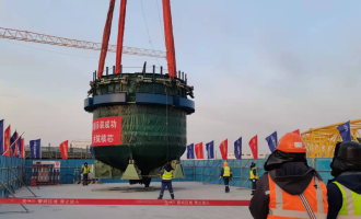 Корпус ловушки расплава производства АО «ТЯЖМАШ» установлен в проектное положение на АЭС «Сюйдапу» в Китае